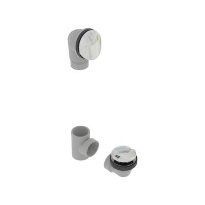 osb 5152QK-W - Pvc Bath Waste W/Round Faceplate & Clicker Closure - Full Kit