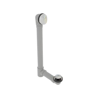 osb 5152TIP-20CP - Pvc Extended Bath Waste W/Round Faceplate & Tip Toe Closure