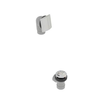 osb 541DQHK-POLN - Pvc Direct Bath Waste W/Square Faceplate & Clicker Closure - Half Kit