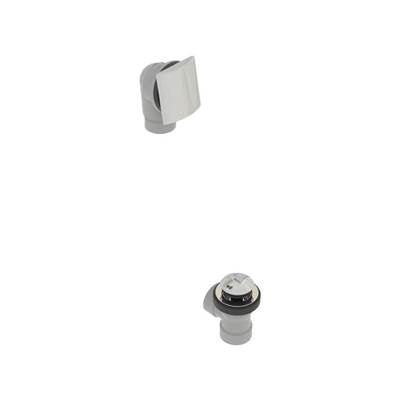 osb 541DTIPHK-CP - Pvc Direct Bath Waste W/Square Faceplate & Tip Toe Closure - Half Kit