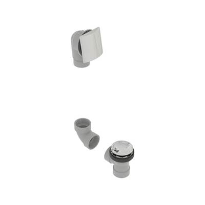 osb 541DTK-CP - Pvc Direct Bath Waste W/Square Faceplate & Twirle Closure - Full Kit