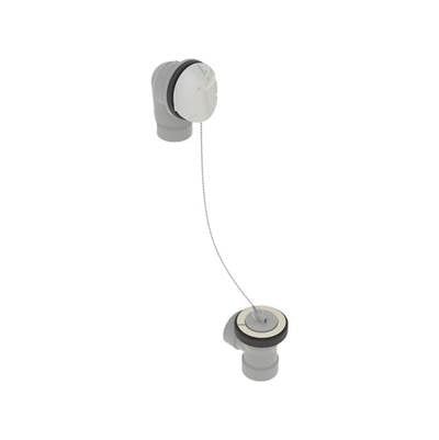 osb 542DCSHK-CP - Pvc Direct Bath Waste W/Round Faceplate & Plug & Chain Closure - Half Kit