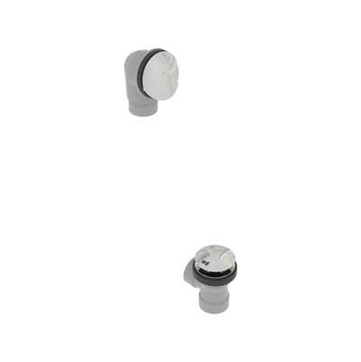 osb 542DQHK-BCP - Pvc Direct Bath Waste W/Round Faceplate & Clicker Closure - Half Kit