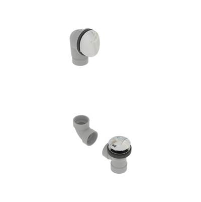 osb 542DQK-W - Pvc Direct Bath Waste W/Round Faceplate & Clicker Closure - Full Kit