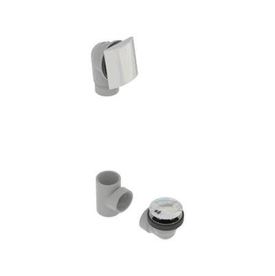 osb 5151QK-MBL - Pvc Bath Waste W/Square Faceplate & Clicker Closure - Full Kit