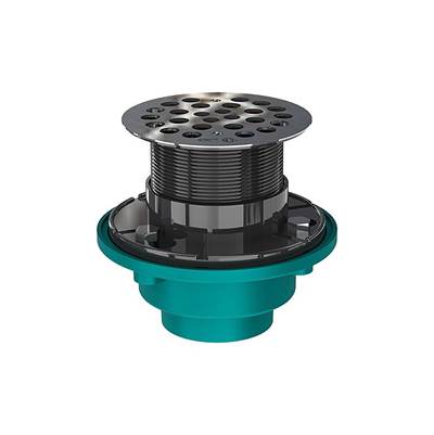 osb SD456-BN - 1-1/2'' Cast Iron Adjustable Round Shower Drain For Shower Pan Liner