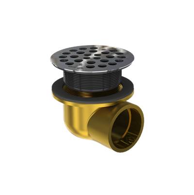 osb SD372-SS - 2'' Shower Pan Drn Brass Side Outlet