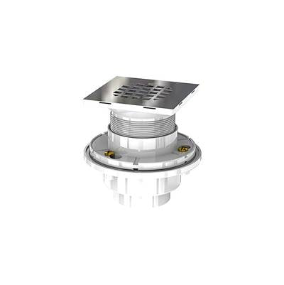 osb SDS5144-PB - 2'' Pvc Adjustable Square Shower Drain For Shower Pan Liner