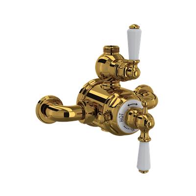 Perrin & Rowe U.5550L-ULB - Edwardian™ 3/4" Exposed Therm Valve With Volume And Temperature Control