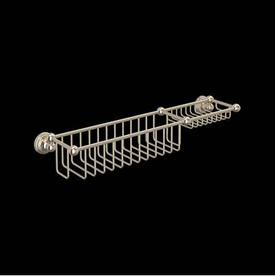 Perrin & Rowe U.6962STN - 20" Bottle Basket With Soap Tray