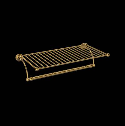 Perrin & Rowe U.6961ULB - Edwardian™ Wall Mount Towel Shelf
