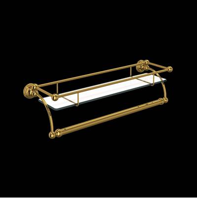 Perrin & Rowe U.6975ULB - Wall Mount Glass Vanity Shelf