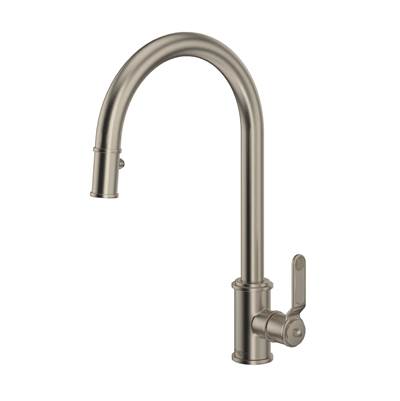 Perrin & Rowe U.4544HT-STN-2 - Armstrong™ Pull-Down Kitchen Faucet With C-Spout