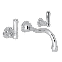 Perrin & Rowe U.3790L-APC/TO-2 - Edwardian™ Wall Mount Lavatory Faucet Trim With Column Spout
