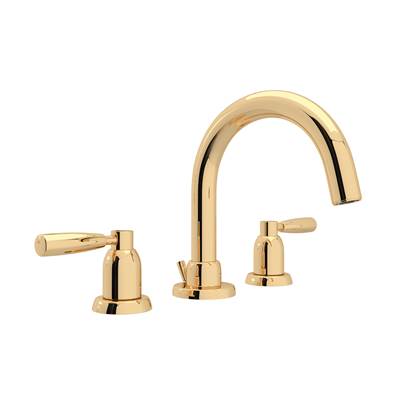 Perrin & Rowe U.3955LS-EG-2 - Holborn™ Widespread Lavatory Faucet With C-Spout