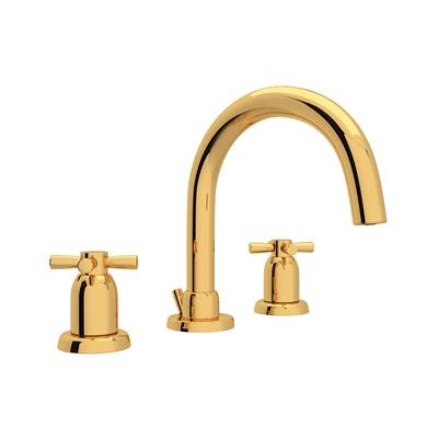 Perrin & Rowe U.3956X-EG-2 - Holborn™ Widespread Lavatory Faucet With C-Spout