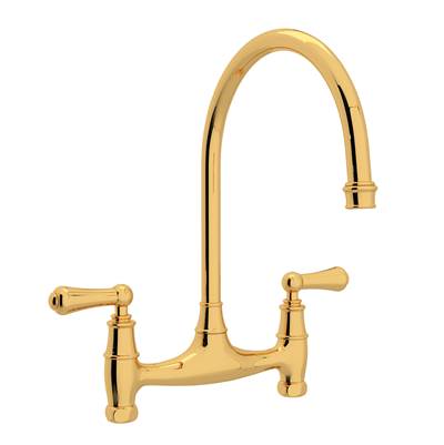Perrin & Rowe U.4791L-EG-2 - Georgian Era™ Bridge Kitchen Faucet Without Unions