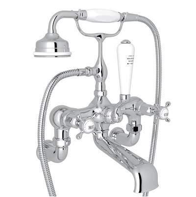 Perrin & Rowe U.3511X/1-APC - Traditional Exposed Wall Mount Tub Filler