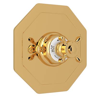 Perrin & Rowe U.5586X-EG/TO - Edwardian™ 3/4" Octagonal Thermostatic Trim Without Volume Control