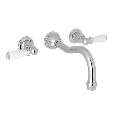 Perrin & Rowe U.3780L-APC/TO - Edwardian™ Wall Mount Tub Filler Trim With Column Spout