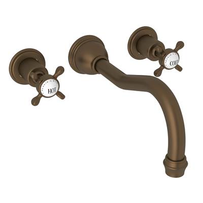 Perrin & Rowe U.3781X-EB/TO - Edwardian™ Wall Mount Tub Filler Trim With Column Spout