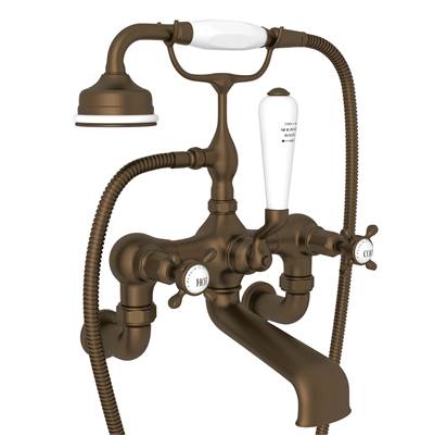 Perrin & Rowe U.3511X/1-EB - Traditional Exposed Wall Mount Tub Filler