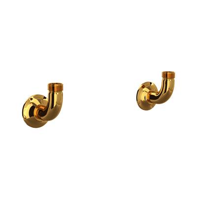 Perrin & Rowe U.6792ULB-2 - Georgian Era™ Bridge Kitchen Faucet Wall Unions