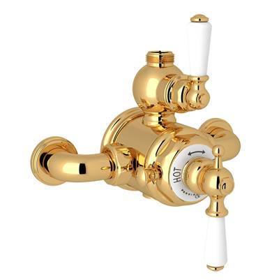 Perrin & Rowe U.5550L-EG - Edwardian™ 3/4" Exposed Therm Valve With Volume And Temperature Control