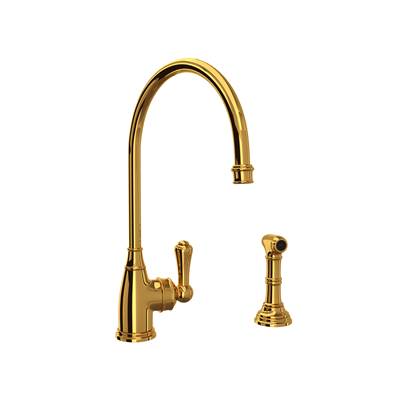 Perrin & Rowe U.4702ULB-2 - Georgian Era™ Kitchen Faucet With Side Spray