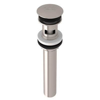 Perrin & Rowe 5447STN - Lavatory Push Drain With Overflow