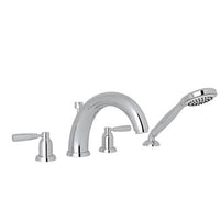 Perrin & Rowe U.3848LS-APC - Holborn™ 4-Hole Deck Mount Tub Filler With U-Spout