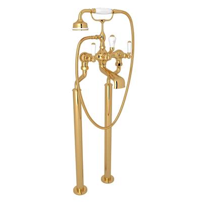 Perrin & Rowe U.3520L/1-EG - Traditional Floor Mount Tub Filler