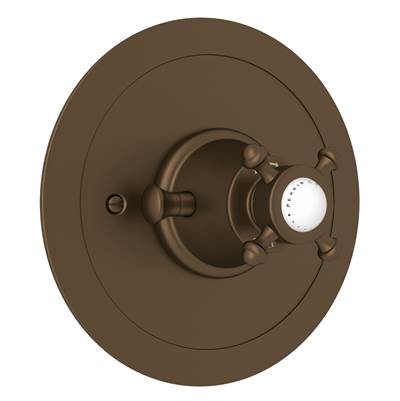 Perrin & Rowe U.5786X-EB/TO - Edwardian™ 3/4" Round Thermostatic Trim Without Volume Control