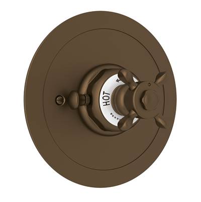 Perrin & Rowe U.5566X-EB/TO - Edwardian™ 3/4" Round Thermostatic Trim Without Volume Control