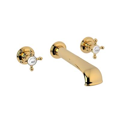 Perrin & Rowe U.3561X-ULB/TO-2 - Edwardian™ Wall Mount Lavatory Faucet Trim With U-Spout