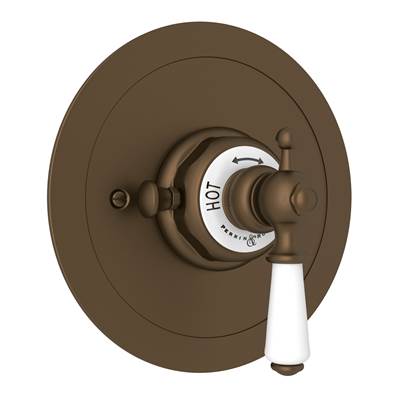 Perrin & Rowe U.5565L-EB/TO - Edwardian™ 3/4" Round Thermostatic Trim Without Volume Control