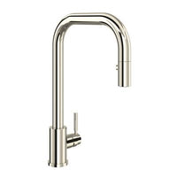 Perrin & Rowe U.4046L-PN-2 - Holborn™ Pull-Down Kitchen Faucet With U-Spout