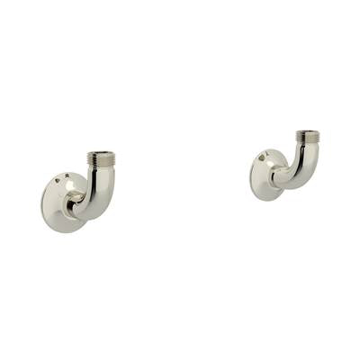 Perrin & Rowe U.6792PN-2 - Georgian Era™ Bridge Kitchen Faucet Wall Unions