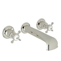 Perrin & Rowe U.3581X-PN/TO - Edwardian™ Wall Mount Tub Filler Trim With U-Spout