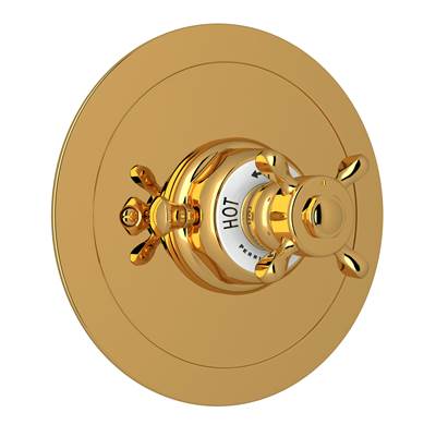 Perrin & Rowe U.5566X-ULB/TO - Edwardian™ 3/4" Round Thermostatic Trim Without Volume Control