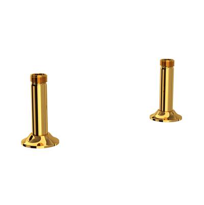 Perrin & Rowe U.6794ULB-2 - Georgian Era™ Bridge Faucet Straight Deck Unions