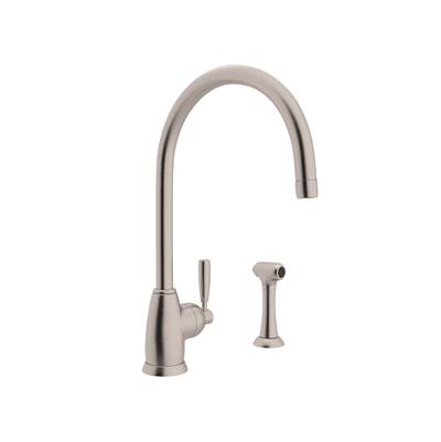Perrin & Rowe U.4846LS-STN-2 - Holborn™ Kitchen Faucet With Side Spray