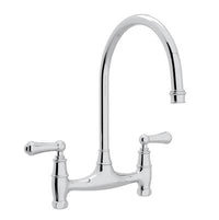 Perrin & Rowe U.4791L-APC-2 - Georgian Era™ Bridge Kitchen Faucet Without Unions