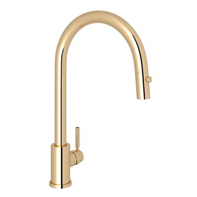 Perrin & Rowe U.4044EG-2 - Holborn™ Pull-Down Kitchen Faucet With C-Spout