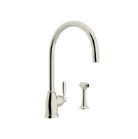 Perrin & Rowe U.4846LS-PN-2 - Holborn™ Kitchen Faucet With Side Spray