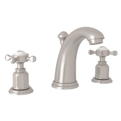 Perrin & Rowe U.3761X-STN-2 - Edwardian™ Widespread Lavatory Faucet