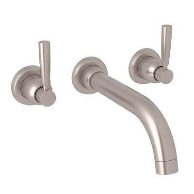 Perrin & Rowe U.3331LS-STN/TO - Holborn™ Wall Mount Tub Filler Trim