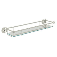 Perrin & Rowe U.6953PN - Edwardian™ Wall Mount Tempered Glass Vanity Shelf