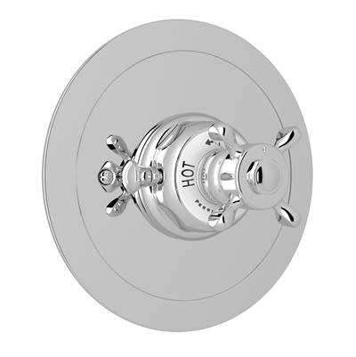 Perrin & Rowe U.5566X-APC/TO - Edwardian™ 3/4" Round Thermostatic Trim Without Volume Control