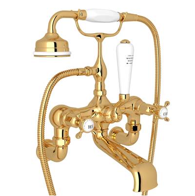 Perrin & Rowe U.3511X/1-EG - Traditional Exposed Wall Mount Tub Filler